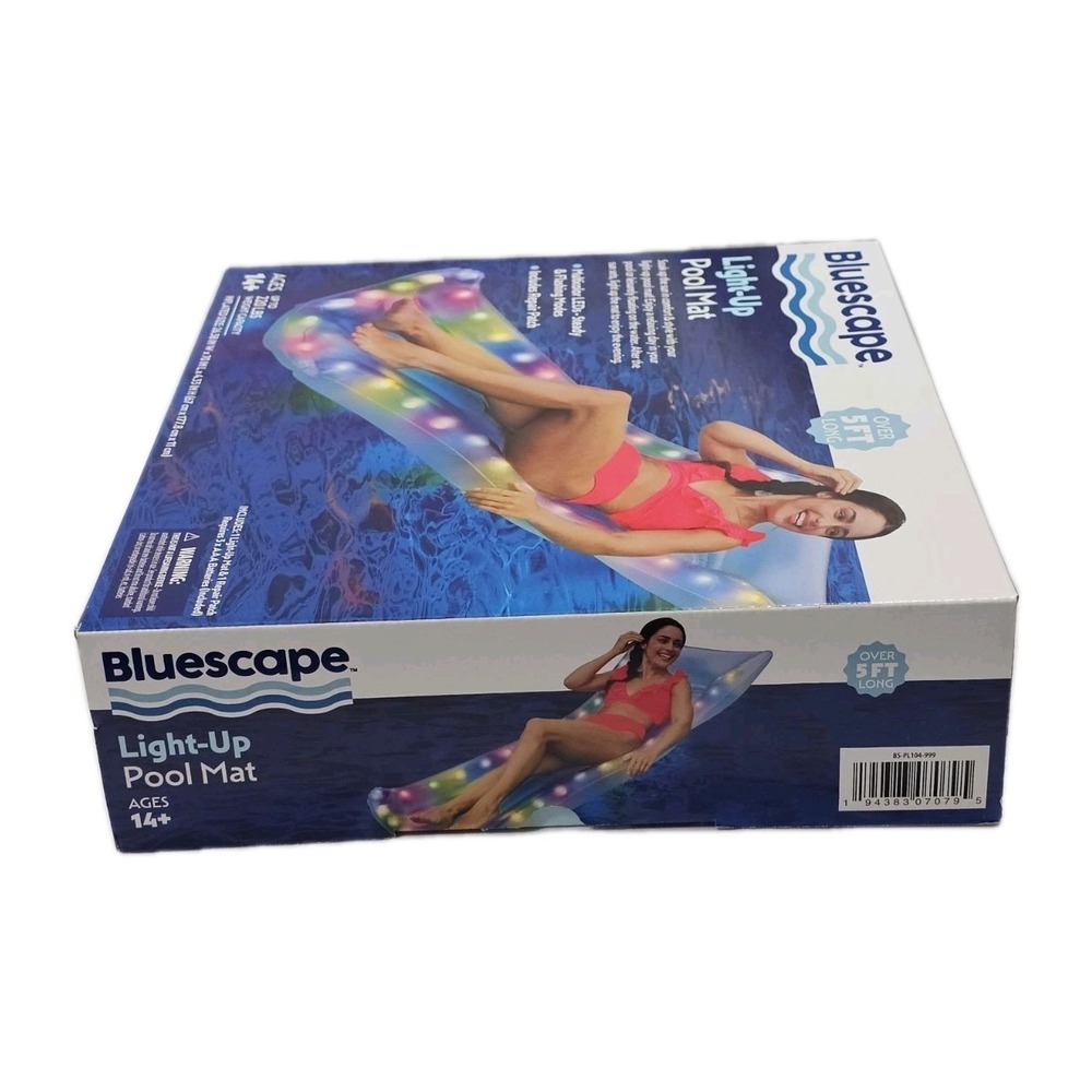 New Bluescape Inflatable Pool Mat‎ Float Color Changing LED Batteries Included - Picture 5 of 5